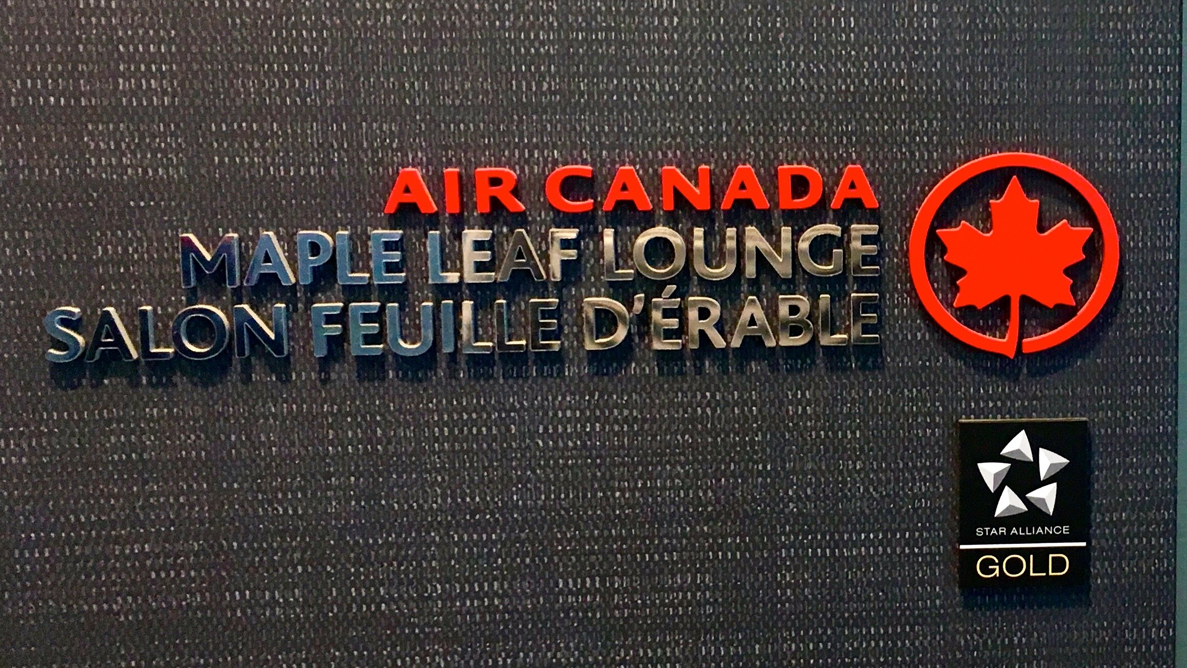 Air Canada Lounge Sign