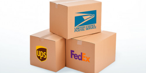 Package Delivery Place Packages In Box Sign METAL usps fedex ups amazon MS026